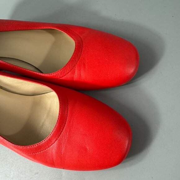 Everlane Women's Red The Italian Leather Day Heel Size 7 1/2 - Picture 12 of 15